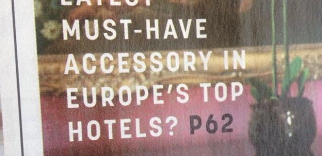 The Latest Must-Have Accessory In Europe's Top Hotels